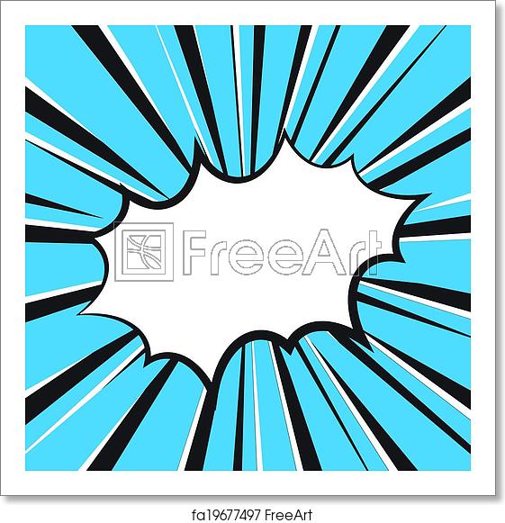 561x581 Free Art Print Of Boom Comic Book Explosion, Vector Illustration