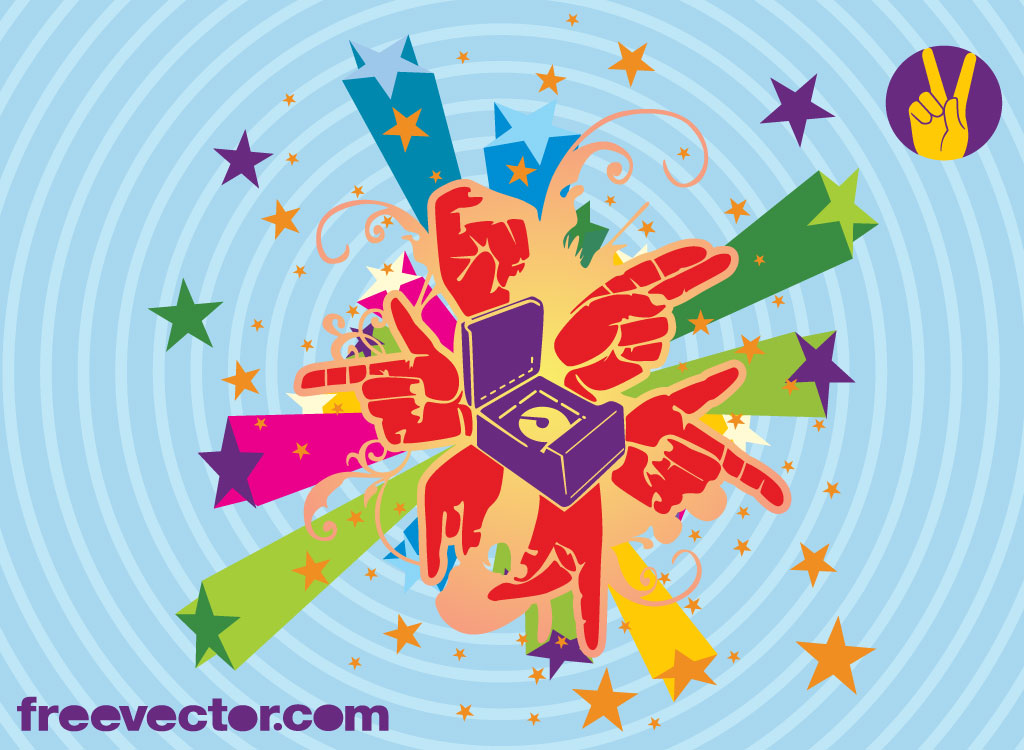 1024x750 Music Explosion Vector