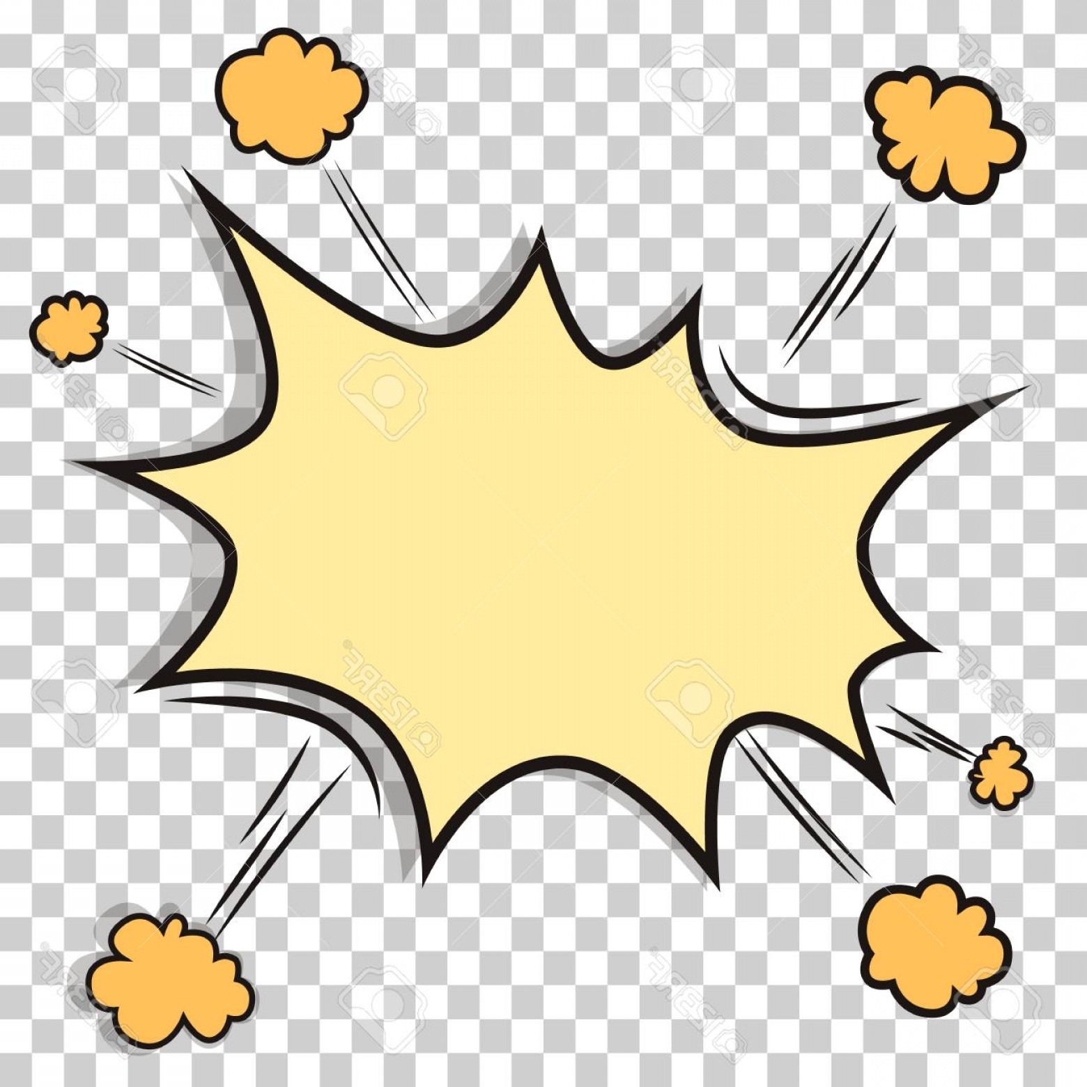 1560x1560 Photostock Vector Transparent Background With Boom Comic Book