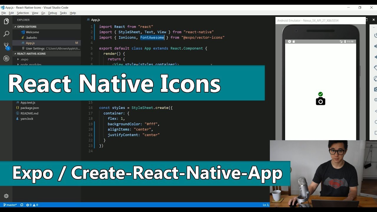 React Native Icons 1280x720 React Native Icons