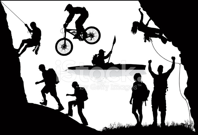 646x440 Adventure Sports Stock Vector