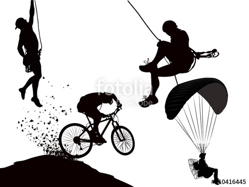 500x375 Nice And Creative Silhouette For Adventure Sports With Creative