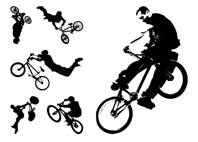 650x467 Extreme Bikers Vector