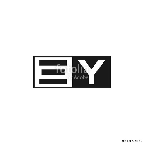 500x500 Initial Letter Ey Logo Template Design Stock Image And Royalty