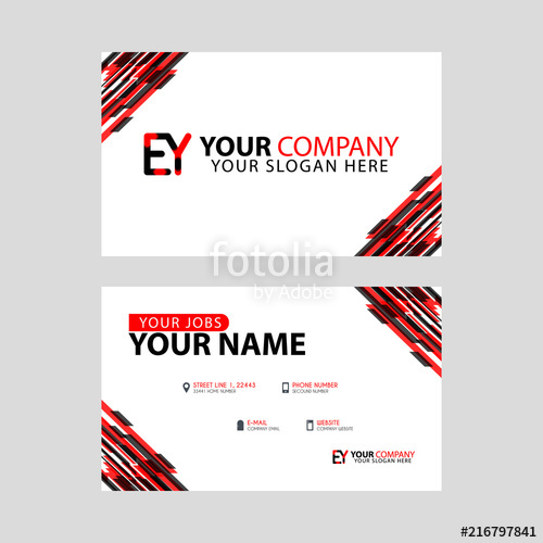 500x500 Letter Ey Logo In Black Which Is Included In A Name Card Or Simple