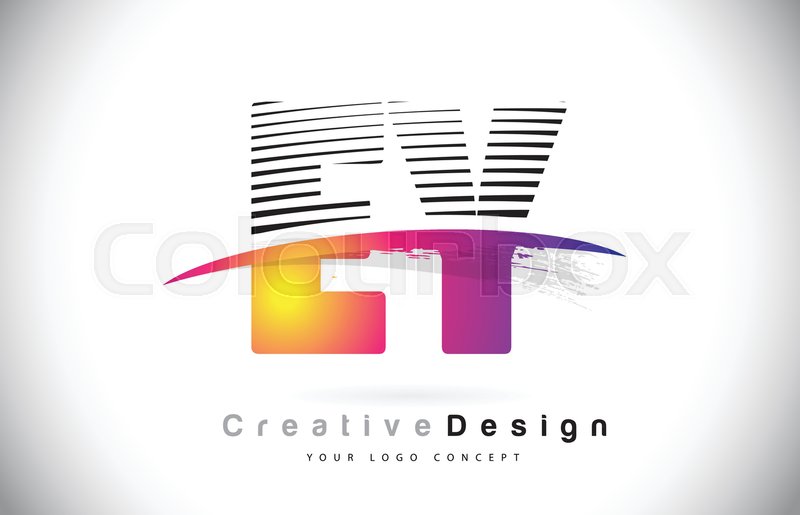 800x515 Ey E Y Letter Logo Design With Stock Vector Colourbox