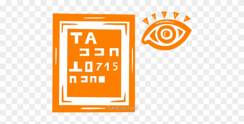 840x429 Eye Chart Royalty Free Vector Clip Art Illustration