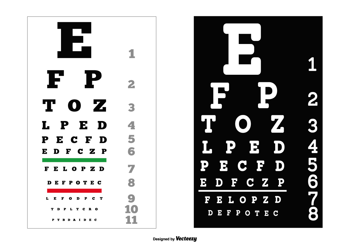 1400x980 Eye Test Free Vector Art