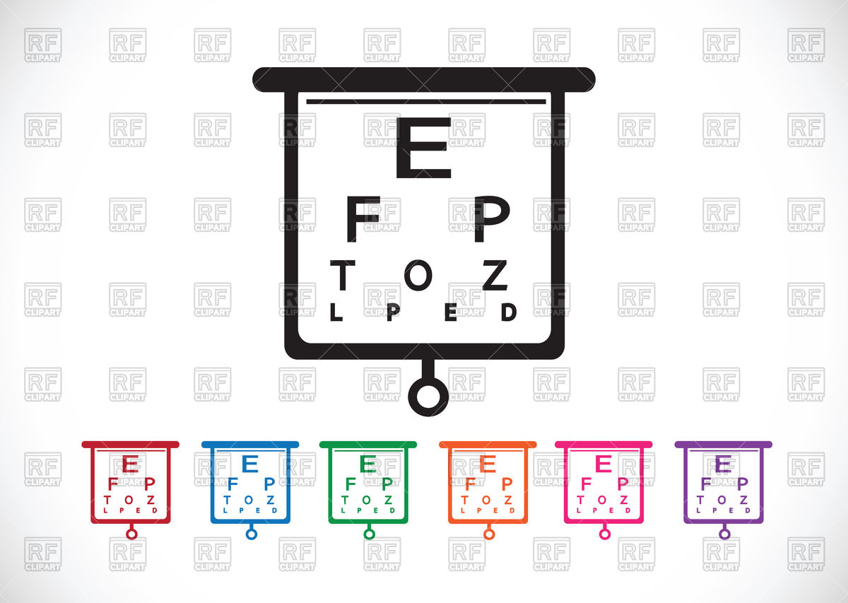 1200x853 Eye Chart Test Icon Vector Image Of Healthcare, Medical Tumdee