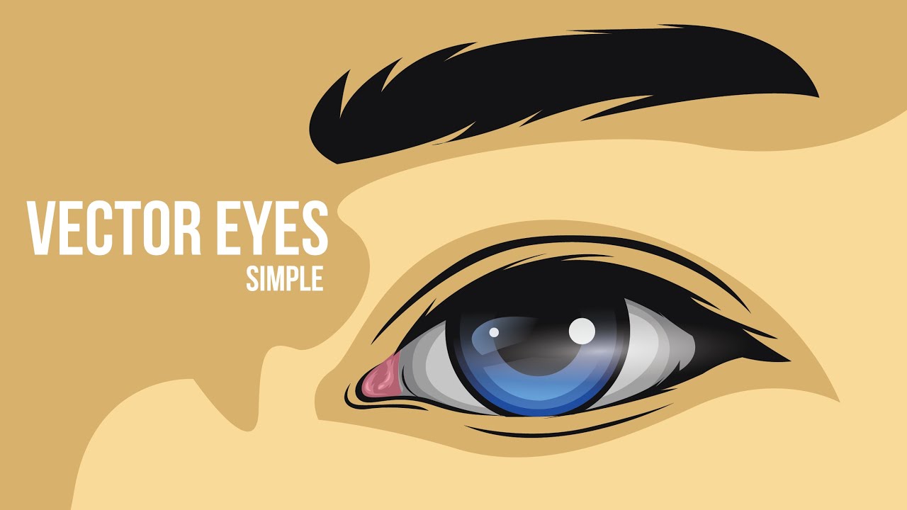 How To Create A Simple Eye Vector 1280x720 How To Create A Simple Eye Vector