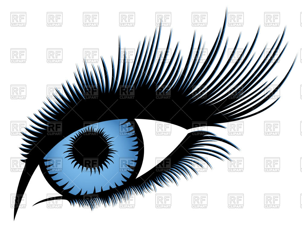 Abstract Human Eye With Long Eyelashes And With Blue Gradient Iris 1000x750 Abstract Human Eye With Long Eyelashes And With Blue Gradient Iris