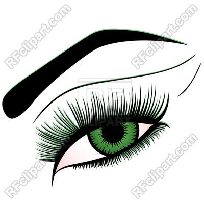 400x400 Human Eye With Green Iris Vector Image Of Beauty, Fashion