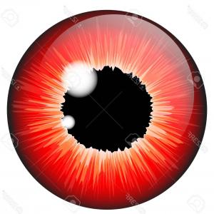 300x300 Photostock Vector Red Iris Eye Realistic Vector Set Design