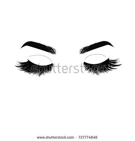 450x470 Lashes Extensions Logo Vector Illustration Lashes