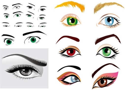 507x368 Vector Eyelashes Free Vector Download