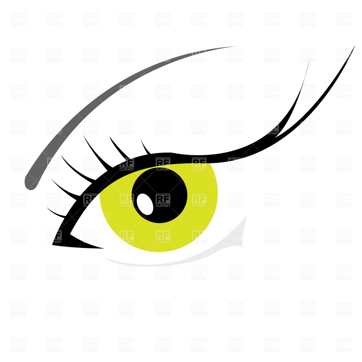 1200x1200 Woman's Eye With Eyelashes Vector Image Of Beauty, Fashion