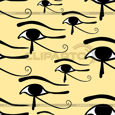 400x400 Seamless Pattern Egyptian Eye Of Horus Symbol Stock Vector