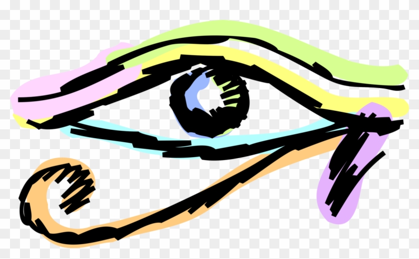 840x521 Vector Illustration Of Eye Of Horus Ancient Egyptian, Hd Png