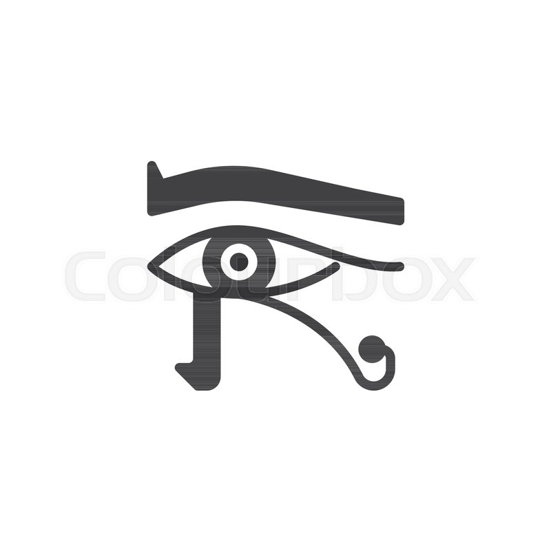 800x800 Egyptian Eye Vector Icon Filled Flat Stock Vector Colourbox