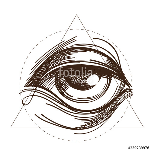 Hand Drawn Sketch Eye Of Providence All Seeing Eye Masonic 500x500 Hand Drawn Sketch Eye Of Providence All Seeing Eye Masonic