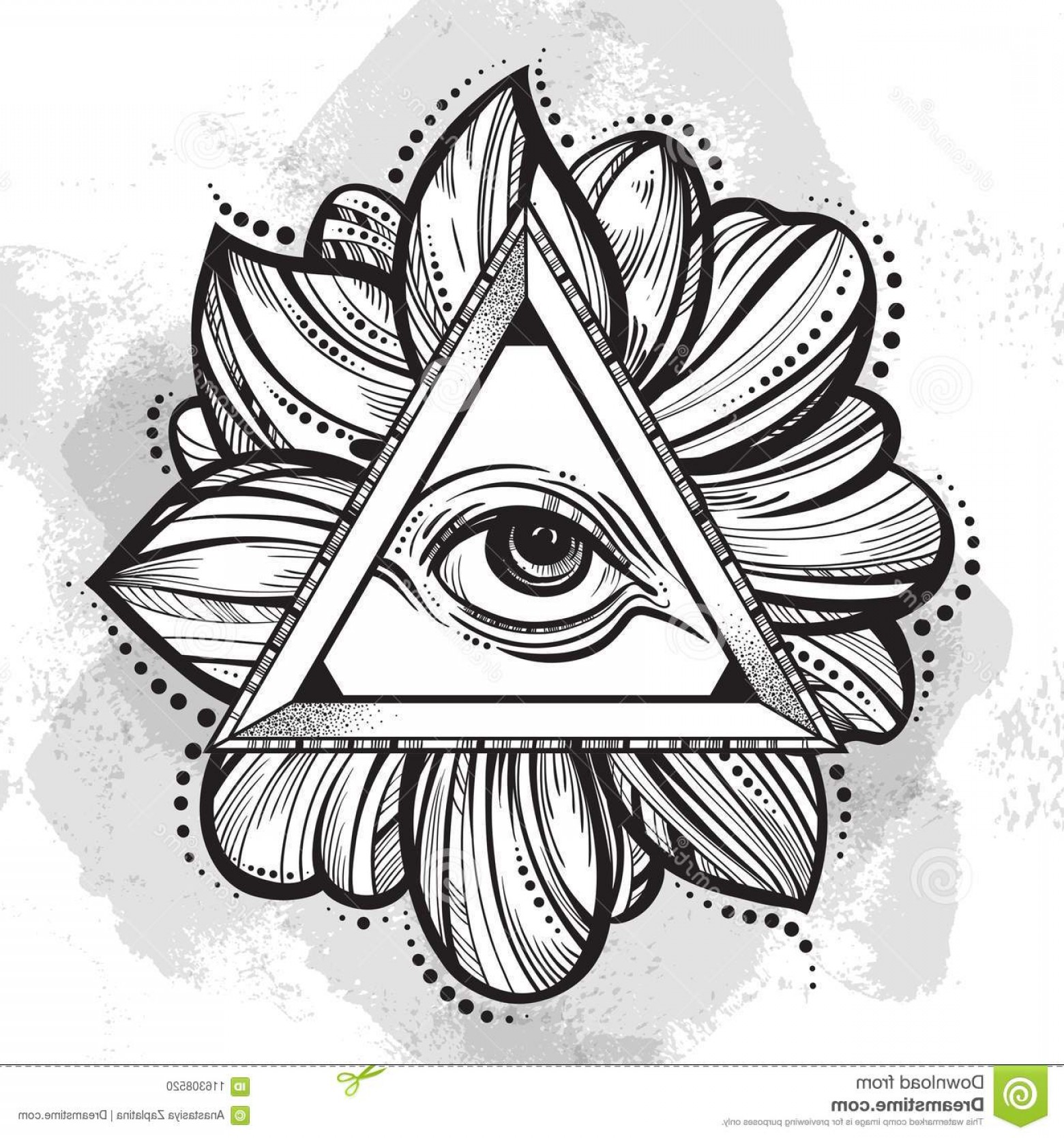 Мандала глаз в треугольнике