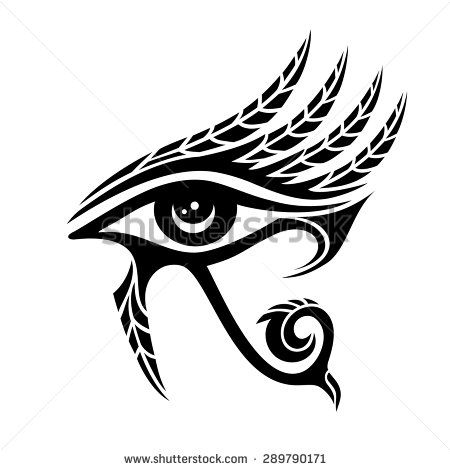 450x470 Horus Eye, Ancient Egypt, Falcon God, Feathers