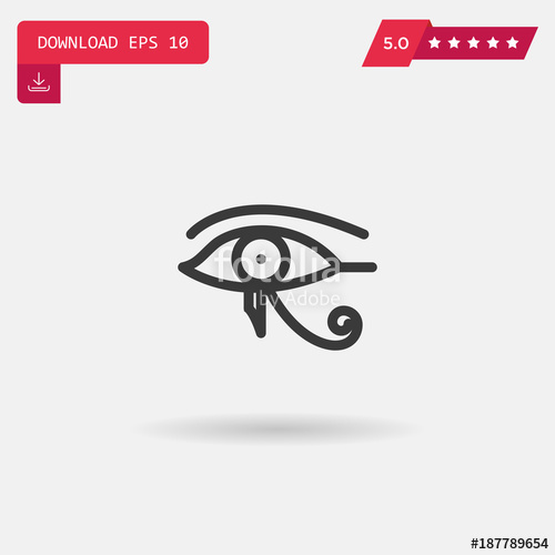 500x500 Eye Of Ra Vector Icon Stock Image And Royalty Free Vector
