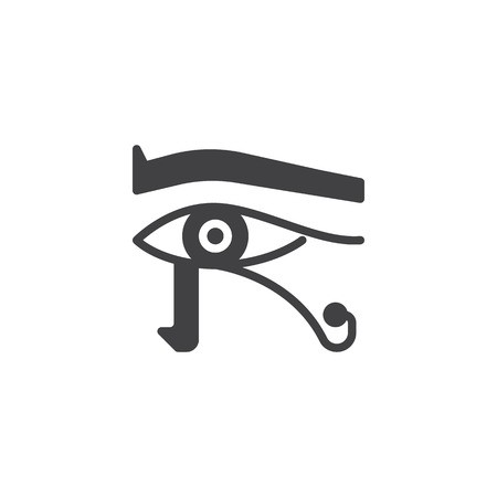 450x450 Egyptian Eye Vector Icon Filled Flat Sign For Mobile Concept