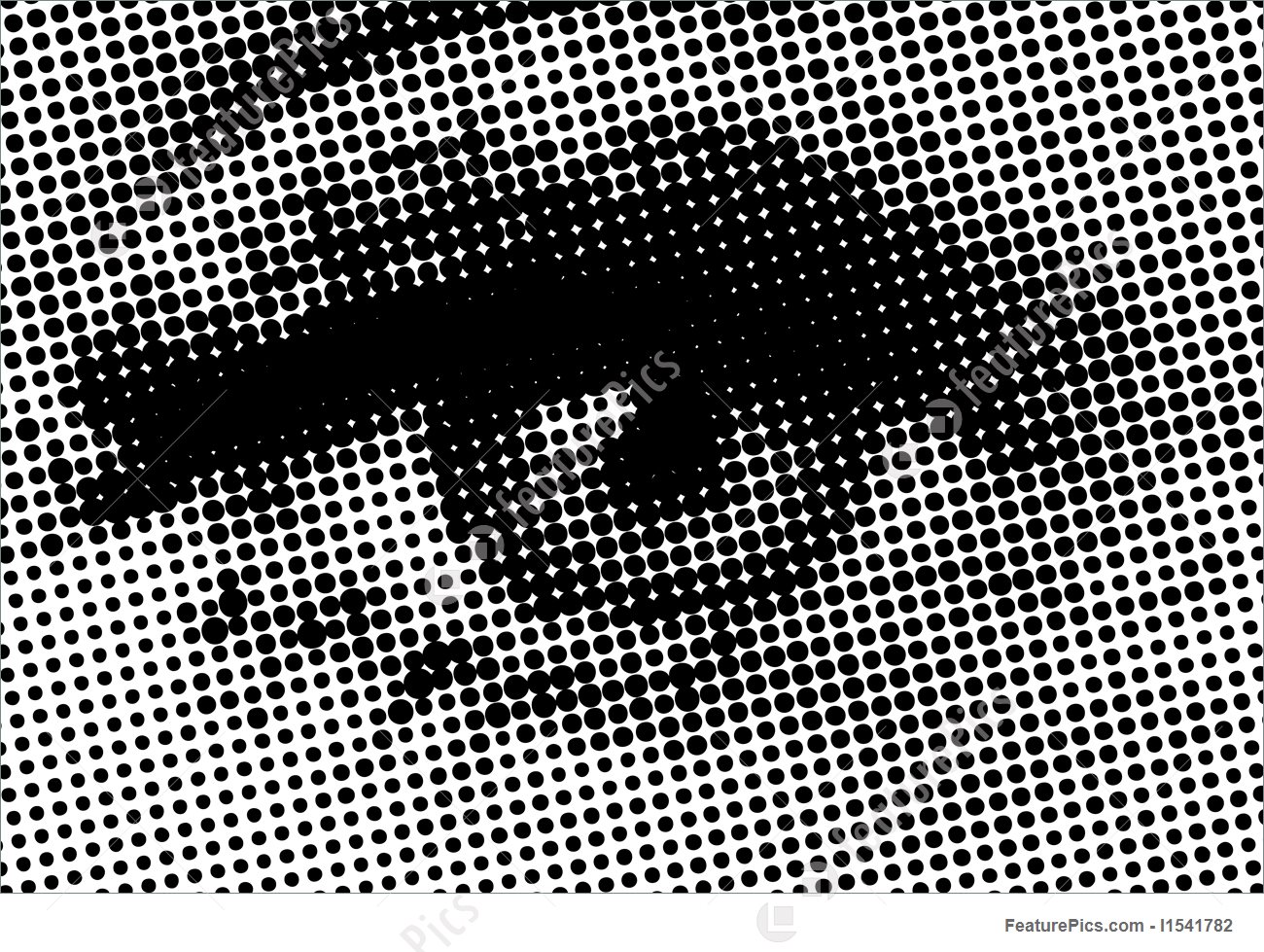 Halftone Eye Shape Illustration 1300x979 Halftone Eye Shape Illustration