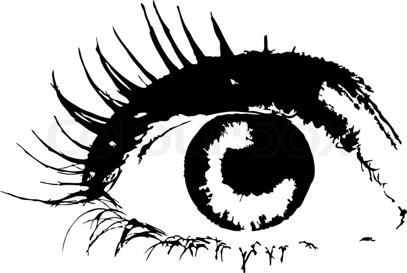 Vector Halftone Eye Shape For Stock Vector Colourbox 800x538 Vector Halftone Eye Shape For Stock Vector Colourbox