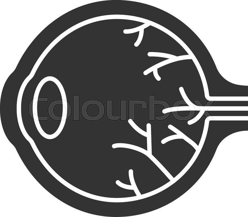 800x700 Eye Anatomy Glyph Icon Sore Eye Stock Vector Colourbox
