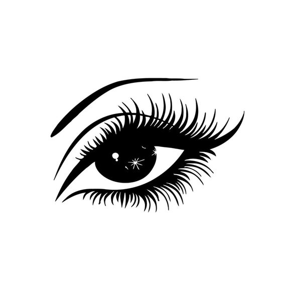 564x564 Eye Silhouette Vector Dxf Free Download