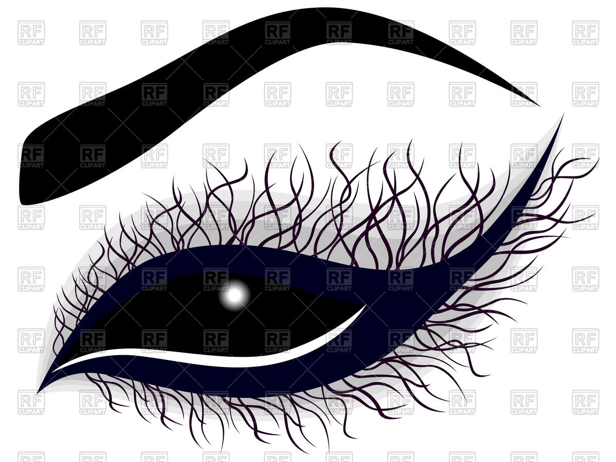 1200x900 Silhouette Of Abstract Female Eye Vector Image Of People