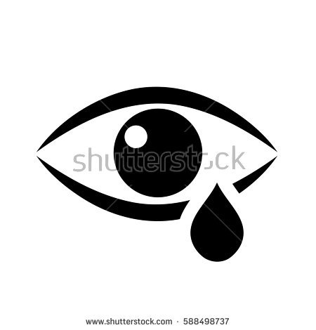 450x470 Crying Eye Silhouette