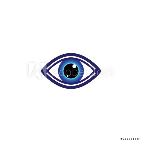 500x500 Eye Symbol Vector Illustration Design