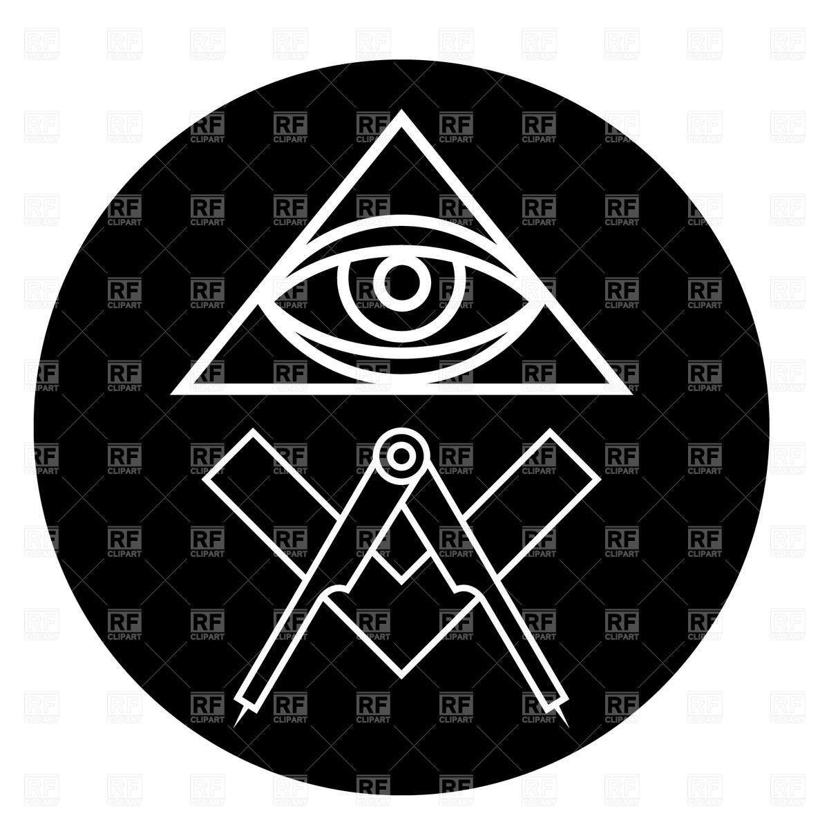 1200x1200 Masonic Eye Symbol Vector Image Of Signs, Symbols, Maps Prague