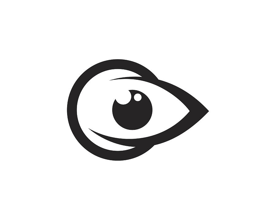 900x720 Circle Eye Symbol Template Design Vector, Emblem, Design Concept