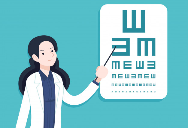 626x428 Eye Test Vector Premium Download