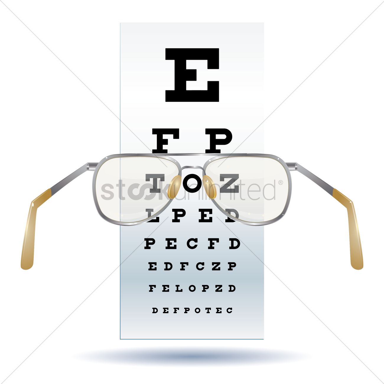 1300x1300 Eye Test Vector Image