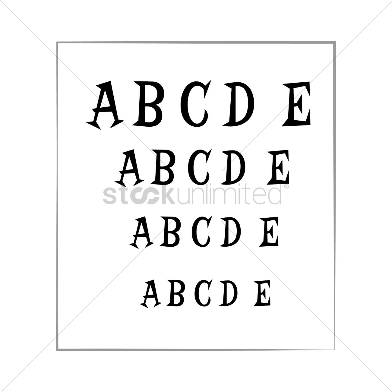 1300x1300 Eye Test Chart Vector Image