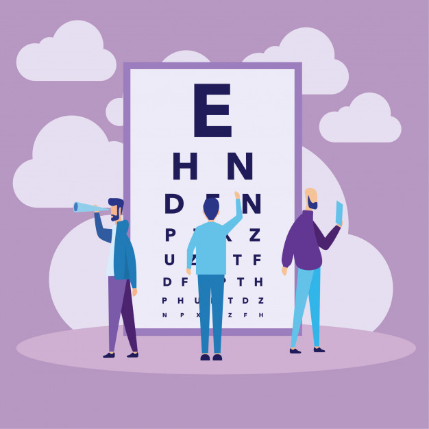 626x626 Eye Test Chart Concept Vector Premium Download
