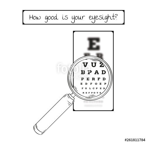 500x486 Snellen Chart For Eye Test