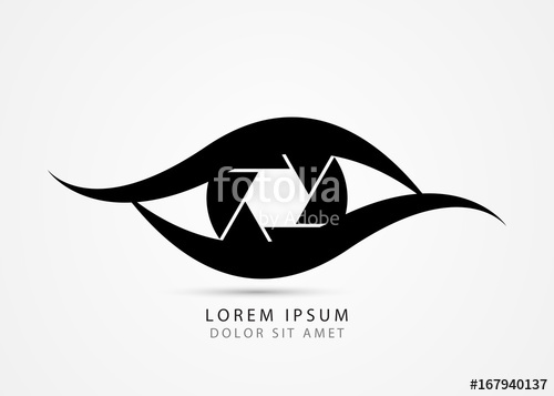500x357 Photographer Symbol Modern Creative Eye Vector Stock Image