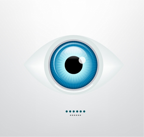 600x569 Shiny Blue Vector Eye Free Vector In Adobe Illustrator