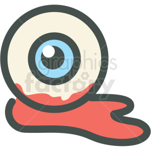 300x300 Halloween Bloody Eye Vector Icon Image Clipart Royalty Free Gif