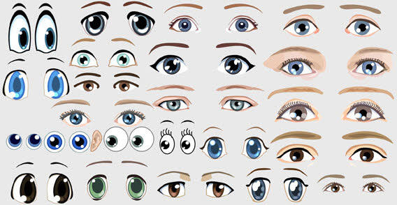 568x294 Free Vector Eyes