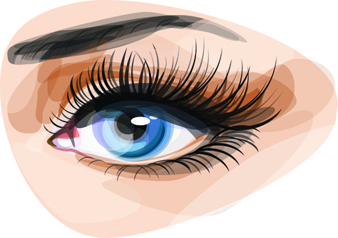474x333 Beautiful Eyes Vector Graphic Free Vector In Encapsulated