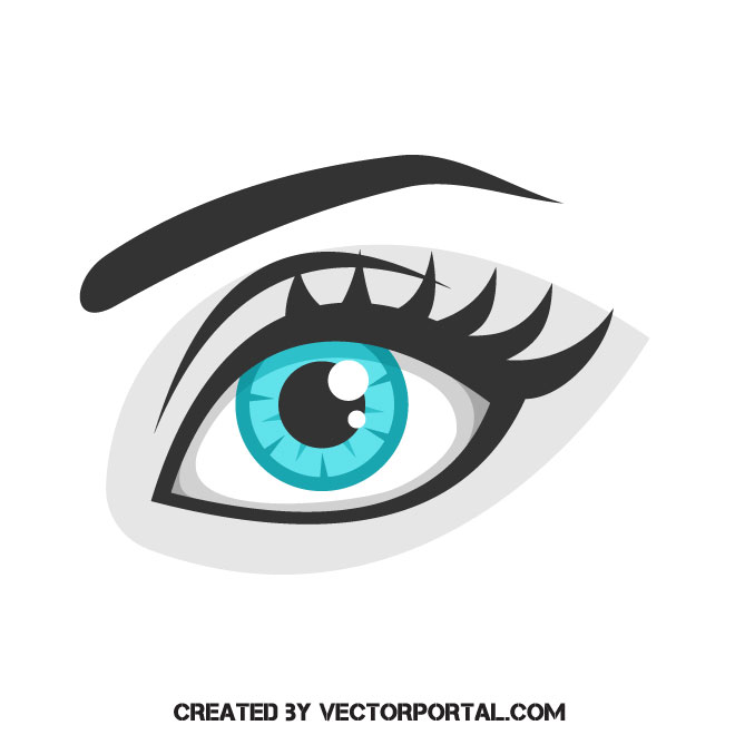 660x660 Blue Eye Vector Clip Art