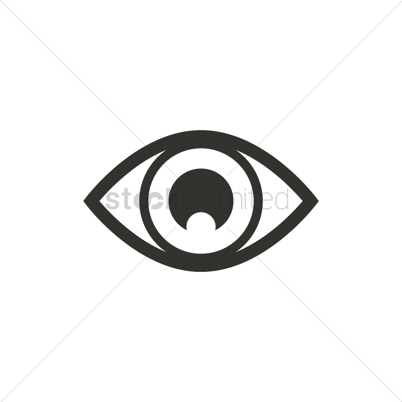 1300x1300 Free Eye Vector Image