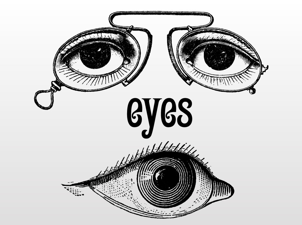 1024x765 Vintage Eye Illustrations Vector Art Graphics